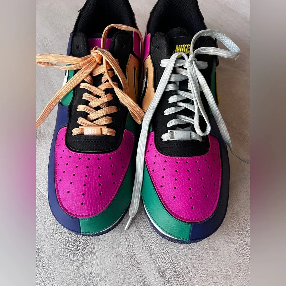 Nike Air Force 1/1 'Black Multi-Color' Men’s‎ Size 10.5